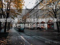 微密圈小练习：围绕剪辑暗示因果吗去把轴线起点读完整
